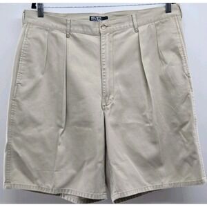 Polo Ralph Lauren Shorts Men's 38 Khaki The Tyler Pleated Casual Chino